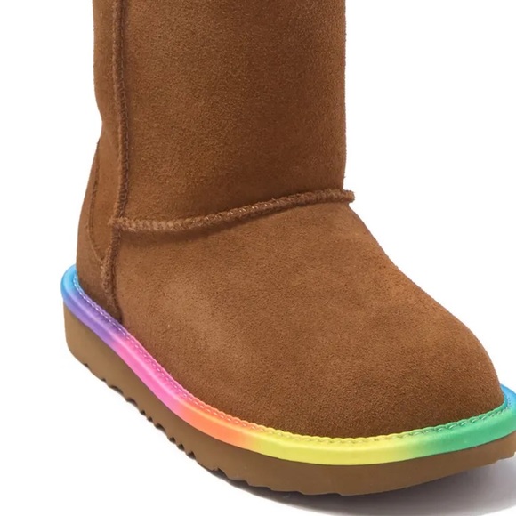 Rainbow Genuine Shearling Lined Infant Boot - Picture 2 of 7